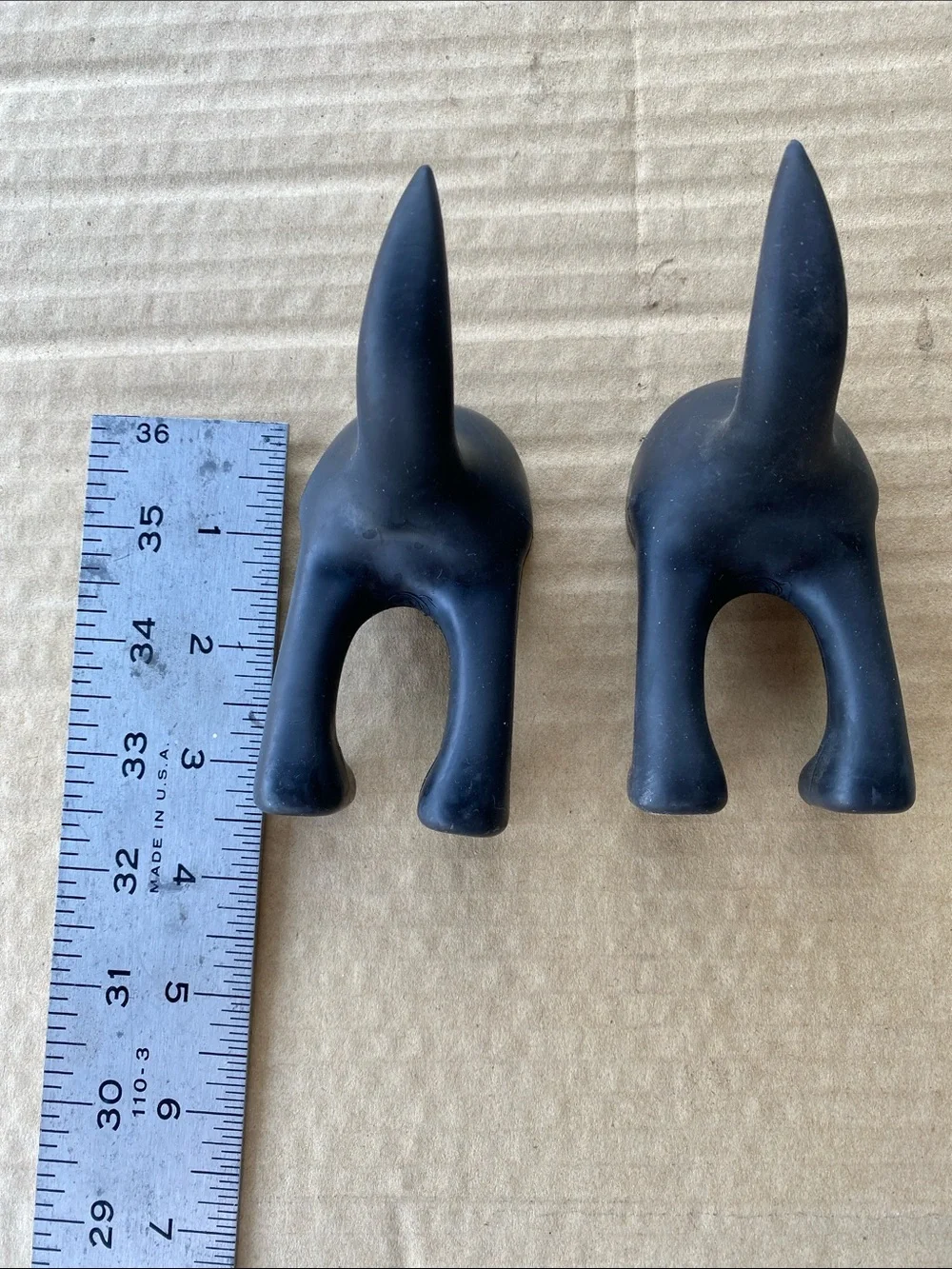 Dog tail Black Silicone Door Hook / Hanger